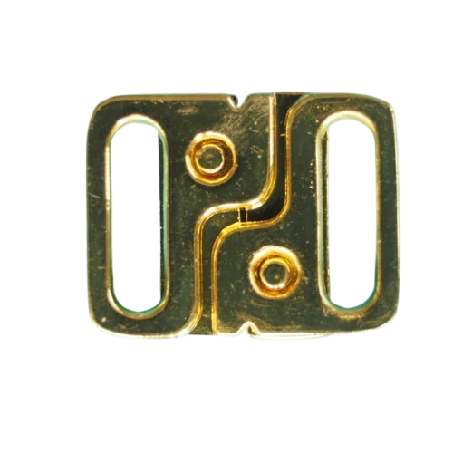 Zapínání plavkové, průvlek 15 mm,  zlaté lesklé