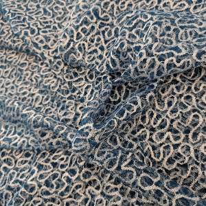 Krajka el. 3003002 petrol/stříbrná