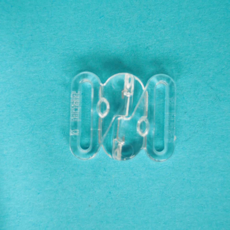 Zapínání plavkové, průvlek 10 mm  transparent