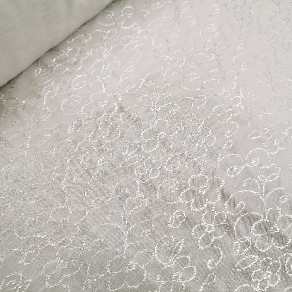 Elastický úplet 10584/19 bílý