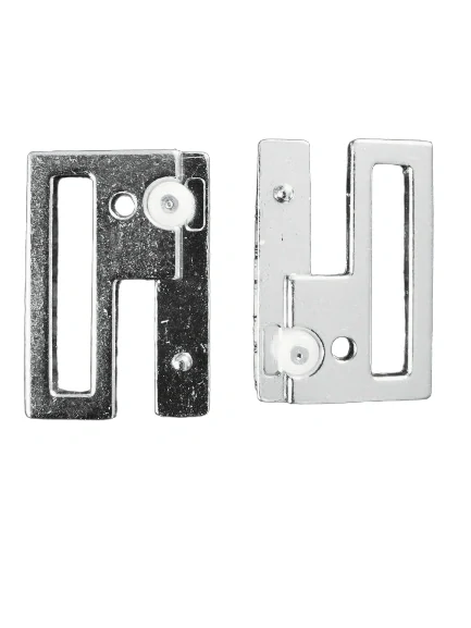 Zapínání plavkové, průvlek 15 mm,  stříbrné lesklé