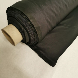 Úplet elastický micro (105 g/m2), černý lesklý