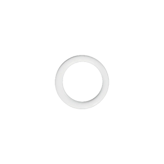 Kroužek kov., průvlek 8 mm, bílý