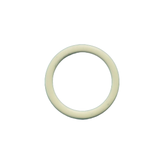 Kroužek kovový, průvlek 14 mm, natural-803 (smetanová)