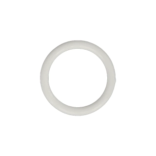 Kroužek plastový, průvlek 13 mm, bílý