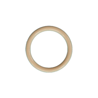 Kroužek plastový, průvlek 13 mm, skin-0096 (tělová)