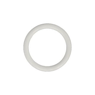 Kroužek plastový, průvlek 14 mm, bílý