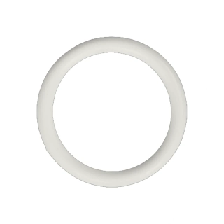 Kroužek plastový, průvlek 18 mm, bílý