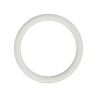 Kroužek plastový, průvlek 20 mm, bílý
