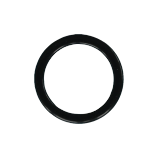 Kroužek kovový, průvlek 16 mm, černý